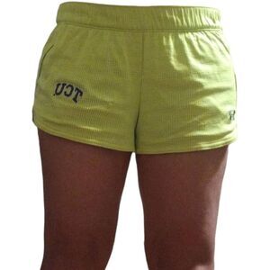 Under Armour Neon Yellow Texas Christian University Athletic Shorts Size Medium!